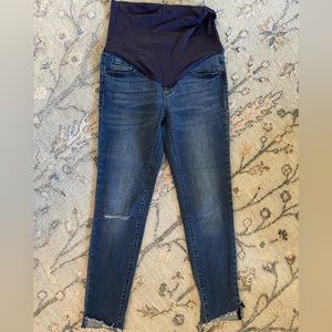 Maternity ankle skinny jeans, pinkblush, size 26